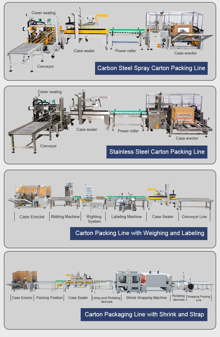 Automatic Top and Bottom Tape/Taping Flap Folding Carton/Box/ Case Sealer /Carton Sealing Machine for Packing /Packaging