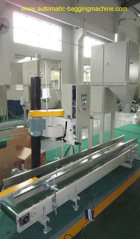 25 Kg Automatic Bagging and Palletizing System Automatic weighing and boxing line