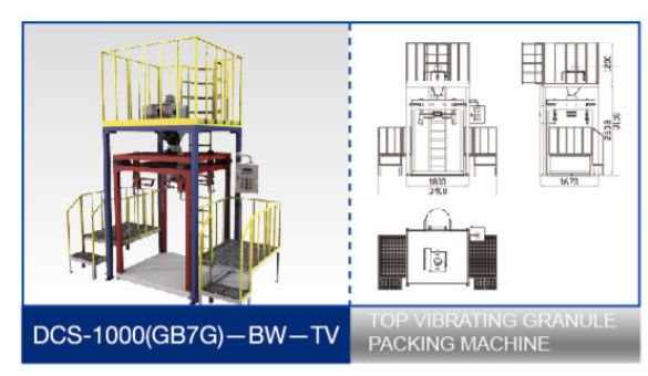DCS-1000 (GB7G)-BW-TV Ton Bag Packing Machine 10-40 Bags / Hour Capcacity